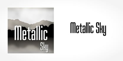Metallic Sky Font Poster 5
