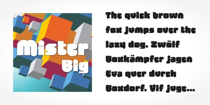 Mister Big Font Poster 2