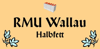 RMU Wallau Font Poster 1