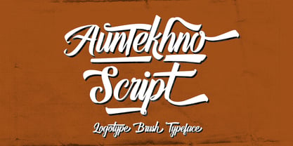Auntekhno Script Font Poster 10