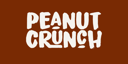 Peanut Crunch Font Poster 5