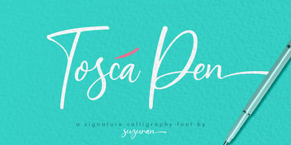 Tosca Pen Font Poster 5