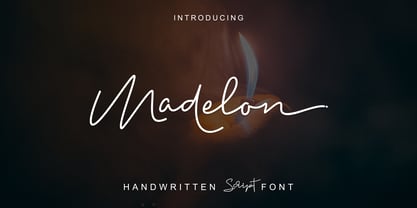 Madelon Script Font Poster 8