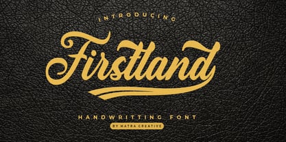 Firstland Font Poster 5