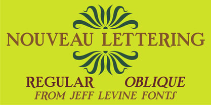Nouveau Lettering JNL Font Poster 1