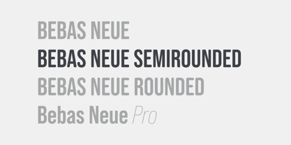 Bebas Neue Semi Rounded Font Poster 2