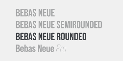 Bebas Neue Rounded Font Poster 3