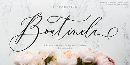 Boutinela Script Fuente Póster 9