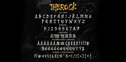 Therock Font Poster 2