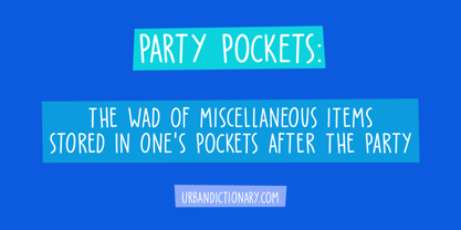 Party Pocket Font Poster 1