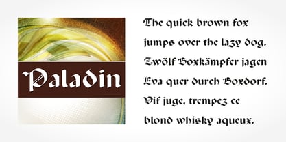 Paladin Font Poster 2