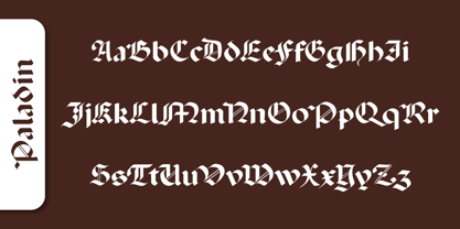 Paladin Font Poster 4