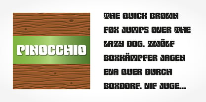 Pinocchio Font Poster 2
