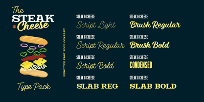 Steak And Cheese Font Poster 6