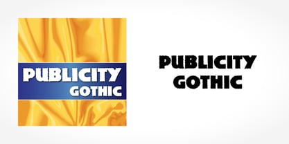 Publicity Gothic Font Poster 5