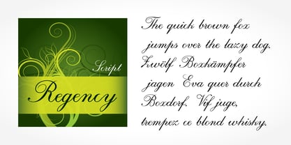 Regency Script Font Poster 2