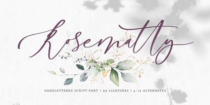 Rosematty Font Poster 7