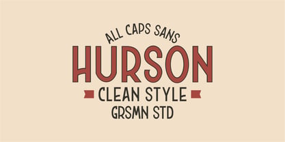 Hurson Clean Font Poster 1