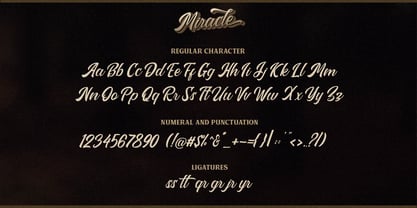 Miracle Script Font Poster 5