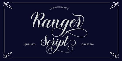 Ranger Script Font Poster 1