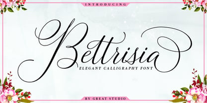 Bettrisia Script Font Poster 1