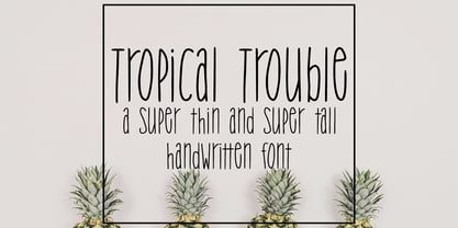 Tropical Trouble Font Poster 1
