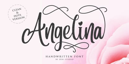 Angelina Script Font Poster 1