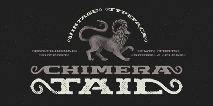 Chimera Tail Rough Font Poster 6