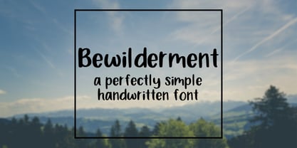 Bewilderment Font Poster 1