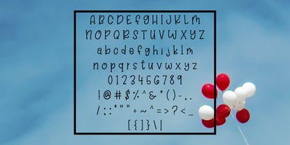 Balloon Bash Font Poster 2