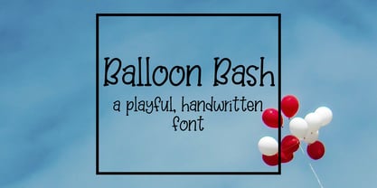 Balloon Bash Font Poster 1