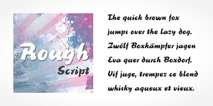 Rough Script Font Poster 2