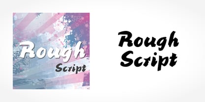 Rough Script Font Poster 5