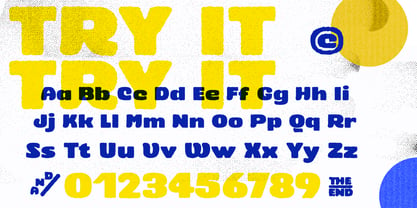 Stubby Rough Font Poster 1