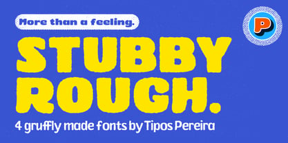 Stubby Rough Font Poster 5