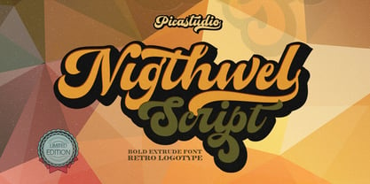 Nigthwel Font Poster 9