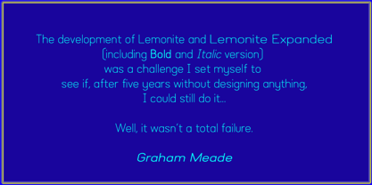 Lemonite Font Poster 2