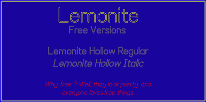 Lemonite Font Poster 3