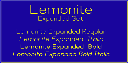 Lemonite Font Poster 4
