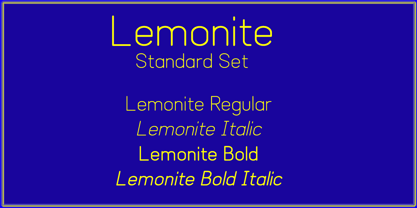 Lemonite Font Poster 5