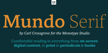 Mundo Serif Fuente Póster 1