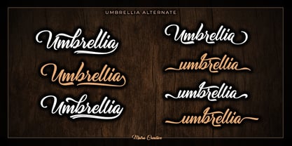 Umbrellia Font Poster 7