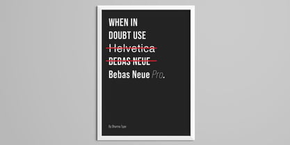 Bebas Neue Pro Font Poster 2