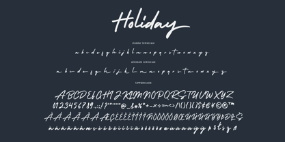 Holiday Font Poster 7