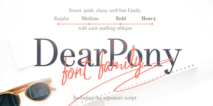 Dear Pony Font Poster 1