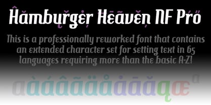 Hamburger Heaven NF Pro Font Poster 1