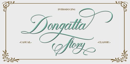 Dongatta Story Font Poster 6