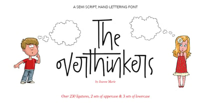 The overthinkers Font Poster 7