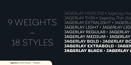 Jagerlay Font Poster 14