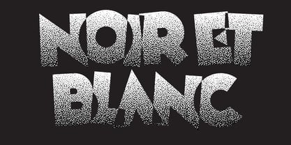 Noir et Blanc Font Poster 1
